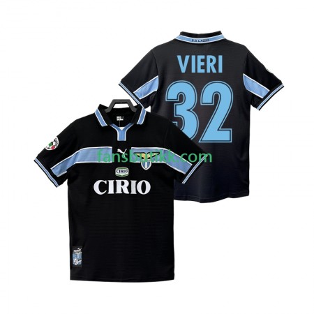 Fotballdrakt SS Lazio VIERI 32 1999 Retro Bortetrøye 1998 Kortermet